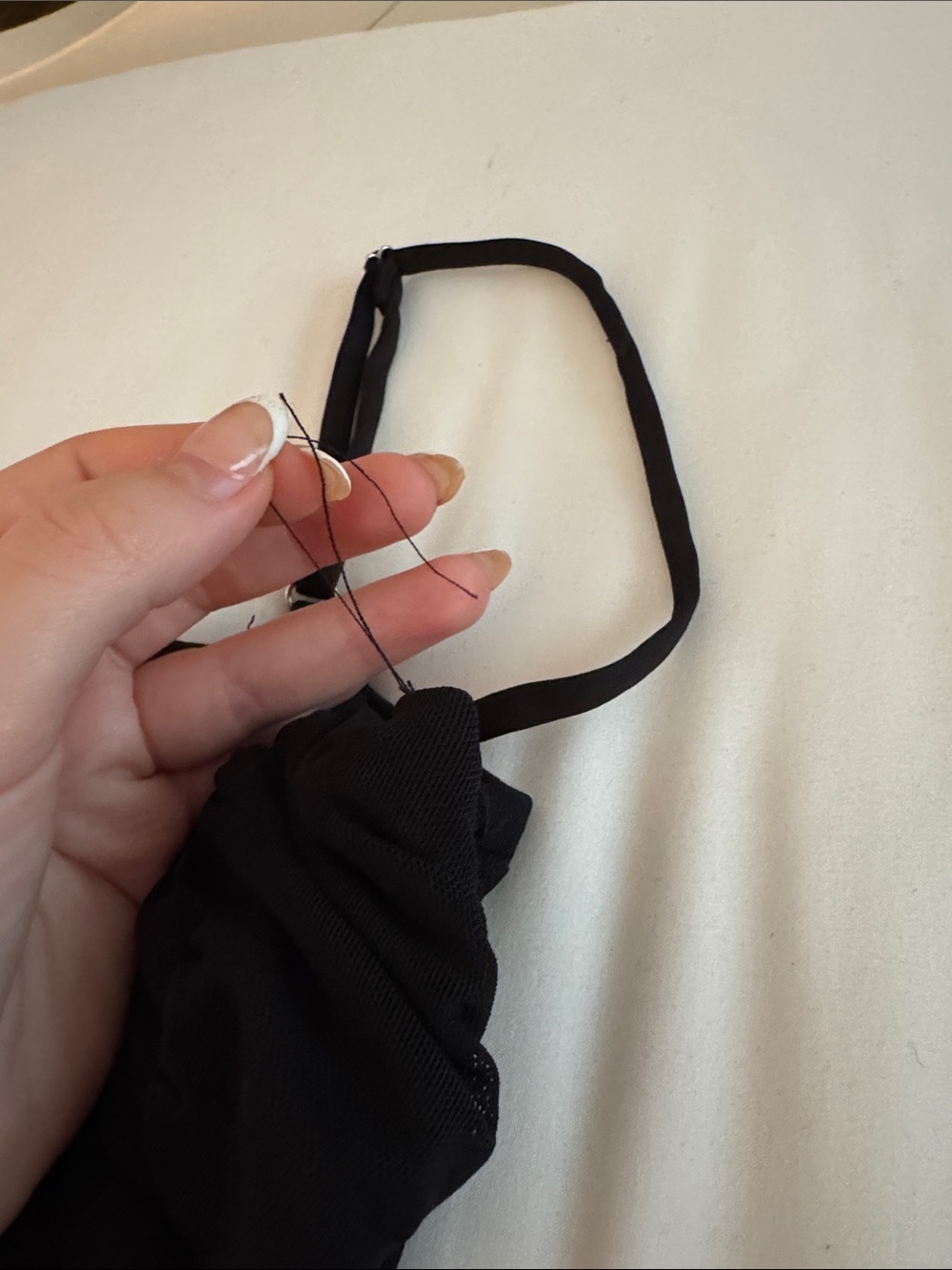 Black Ruched Cami Top - Picture 2 of 7